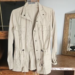 Women's Beige Utility Jacket